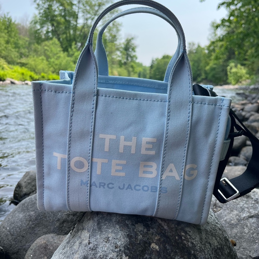 Marc Jacobs Canvas Tote Bag Baby Blue